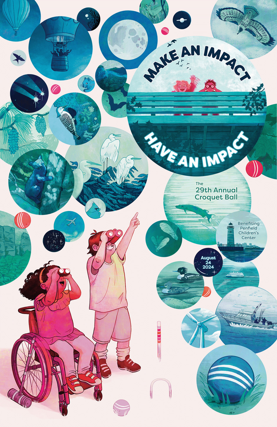 Penfield Children&#39;s Center Annual Croquet Ball Poster